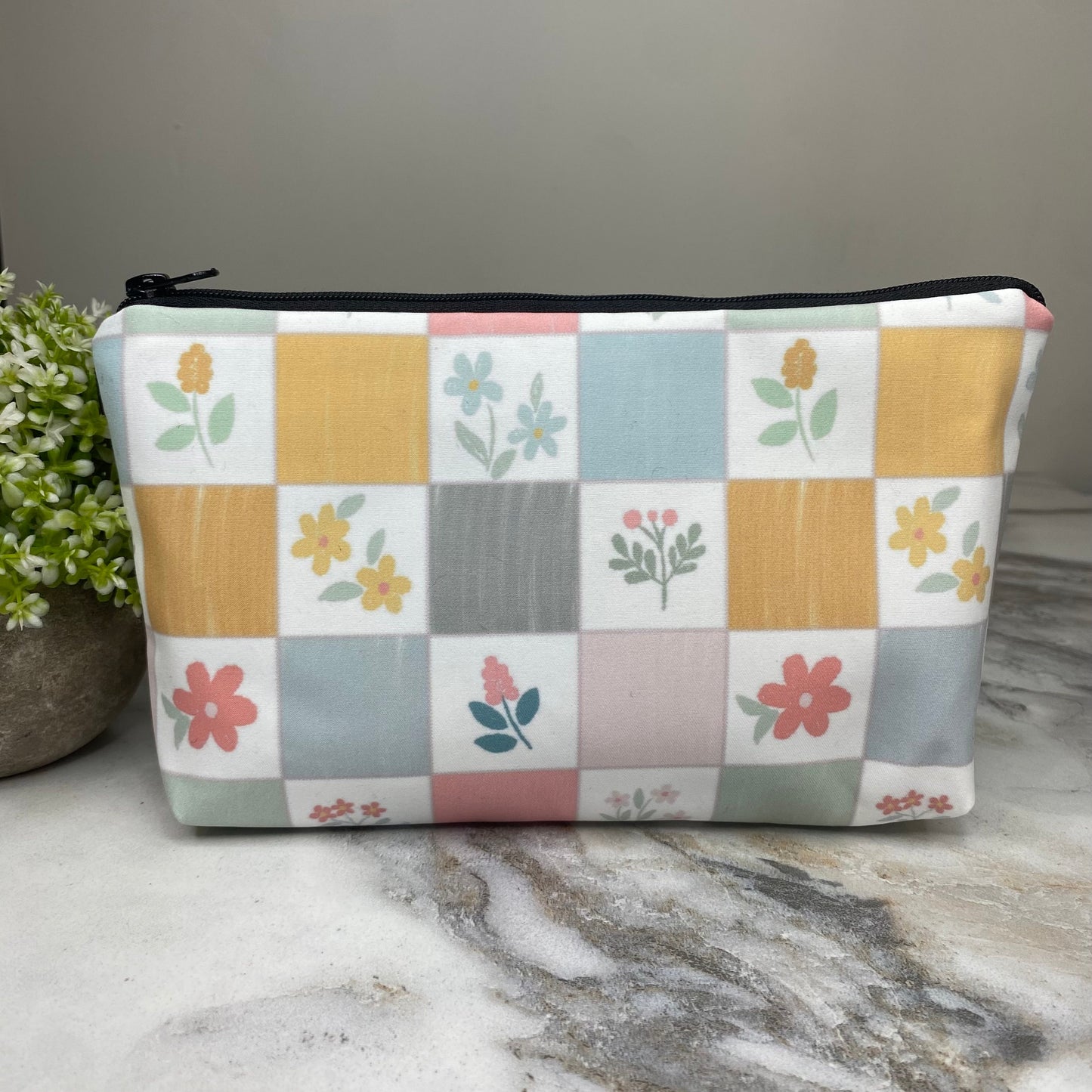 Pouch - Spring Floral Pastel Patches