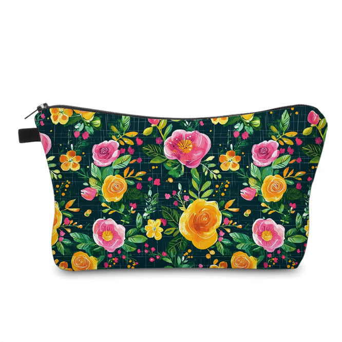 Pouch - Floral Yellow Pink