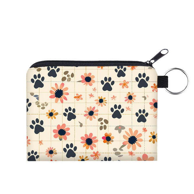 Mini Pouch - Dog Cat Sunflower Paw