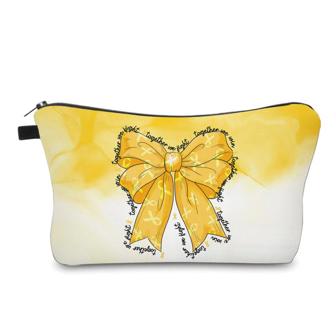 Pouch - Yellow Ribbon Together We Fight Childhood Cancer
