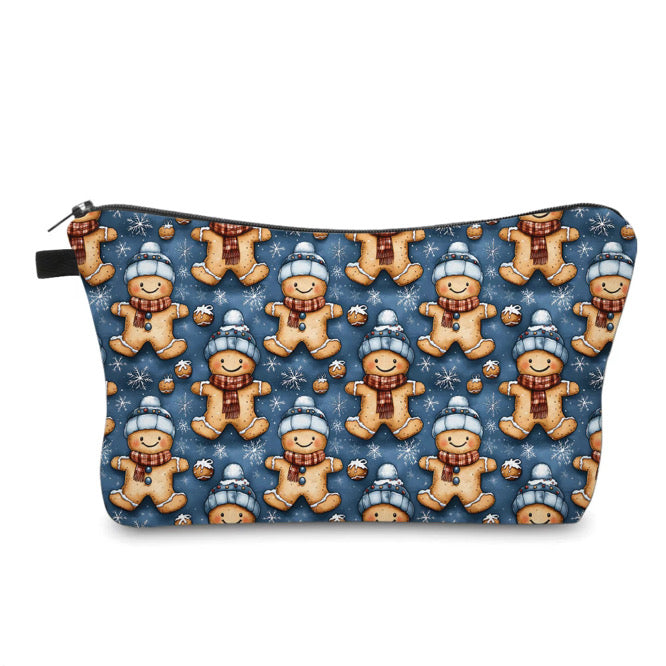 Pouch - Christmas Blue Gingerbread Man - PREORDER
