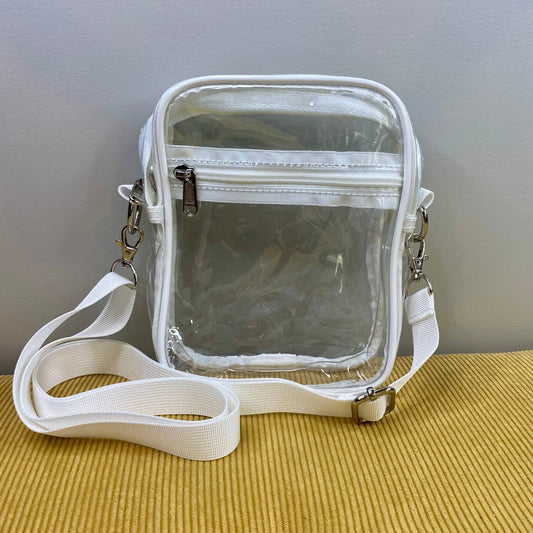 Clear Crossbody - White