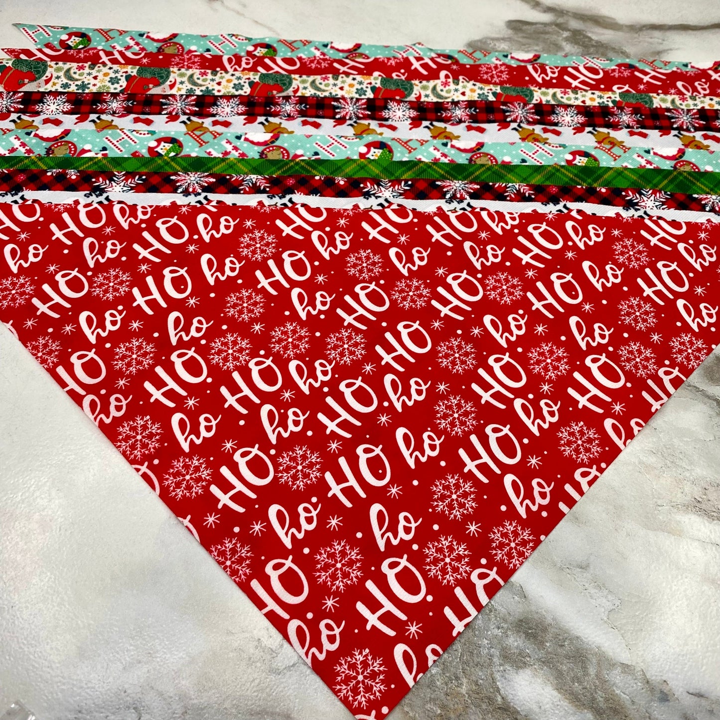 Dog Bandana - Christmas Mix - Flannel-Like Feel