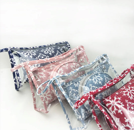 Trio Set Pouch + Clamshell - Snowflake - PREORDER