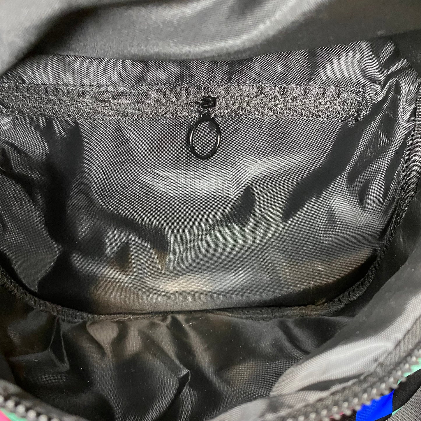 The Roni Nylon Crossbody - Checkered Colorful Black