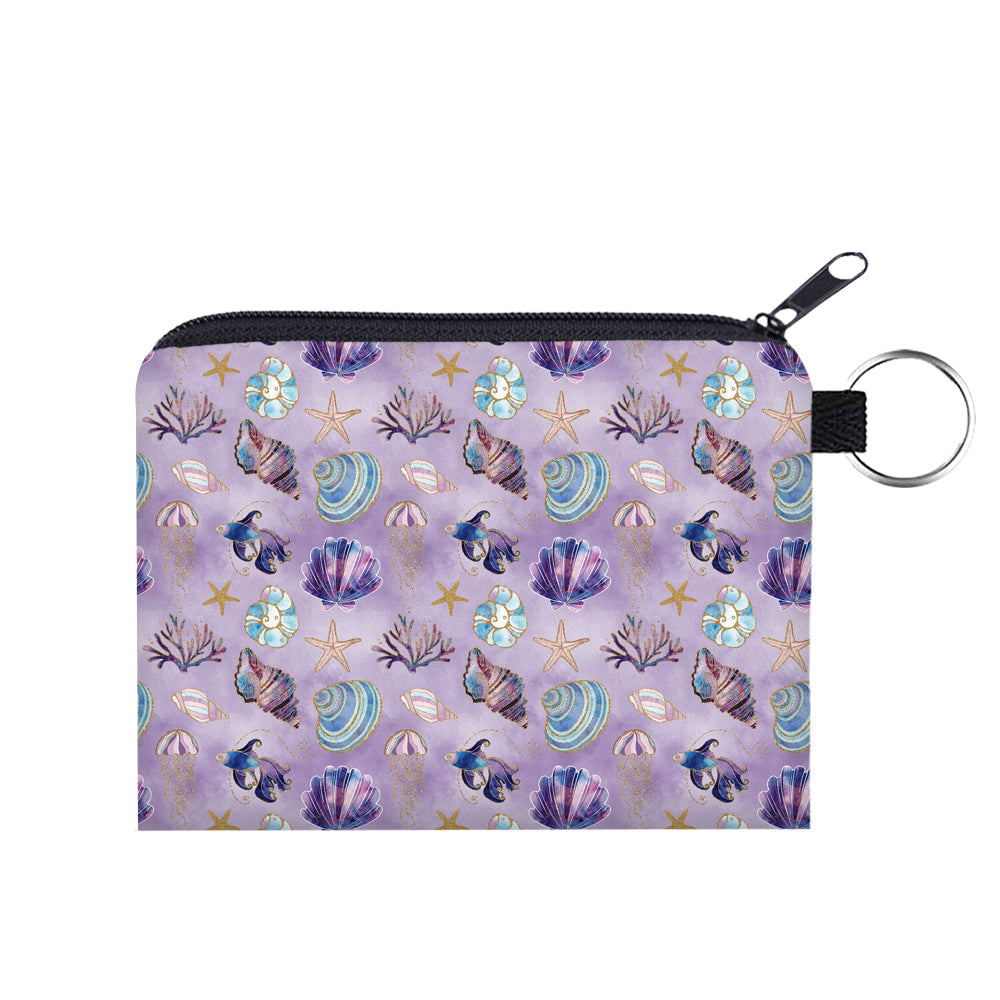 Mini Pouch - Starfish & Shells