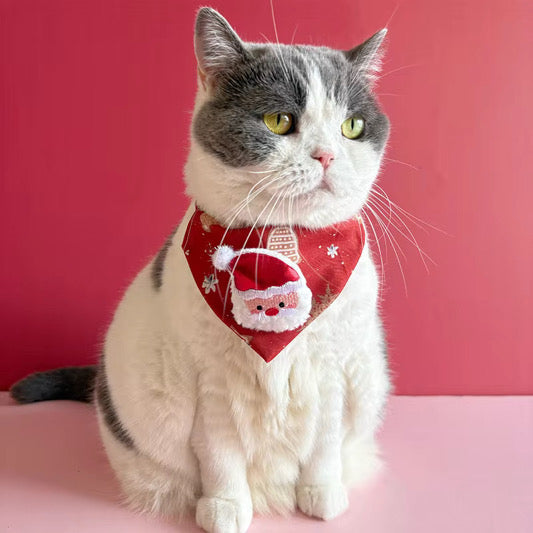 Cat Adjustable Bandana - Christmas - PREORDER