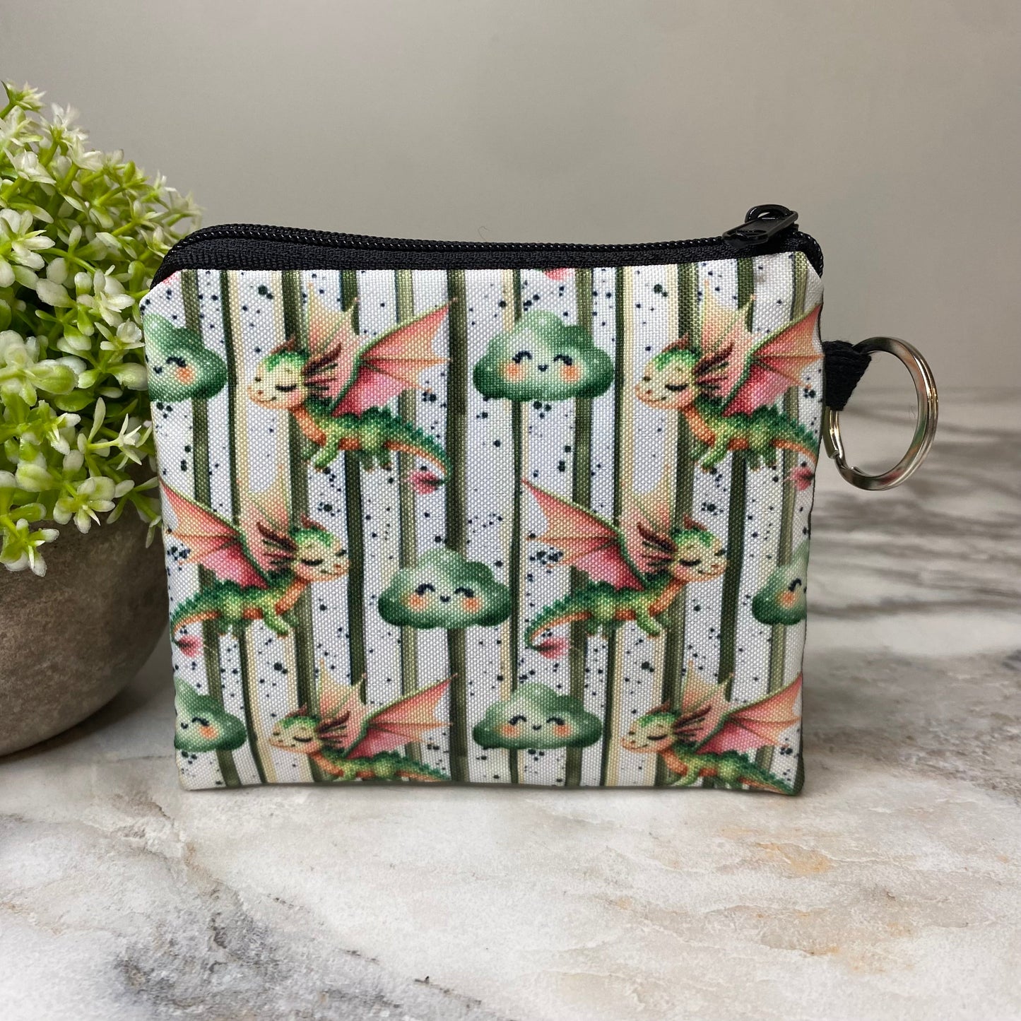 Mini Pouch - Dragon Cloud Stripes