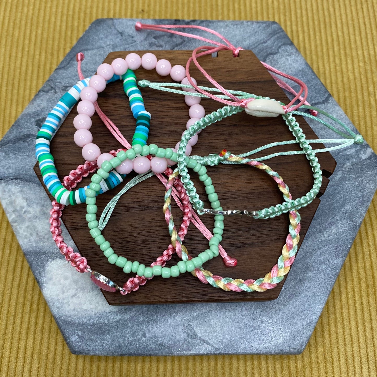 Bracelet Pack - Adjustable String Palm Tree