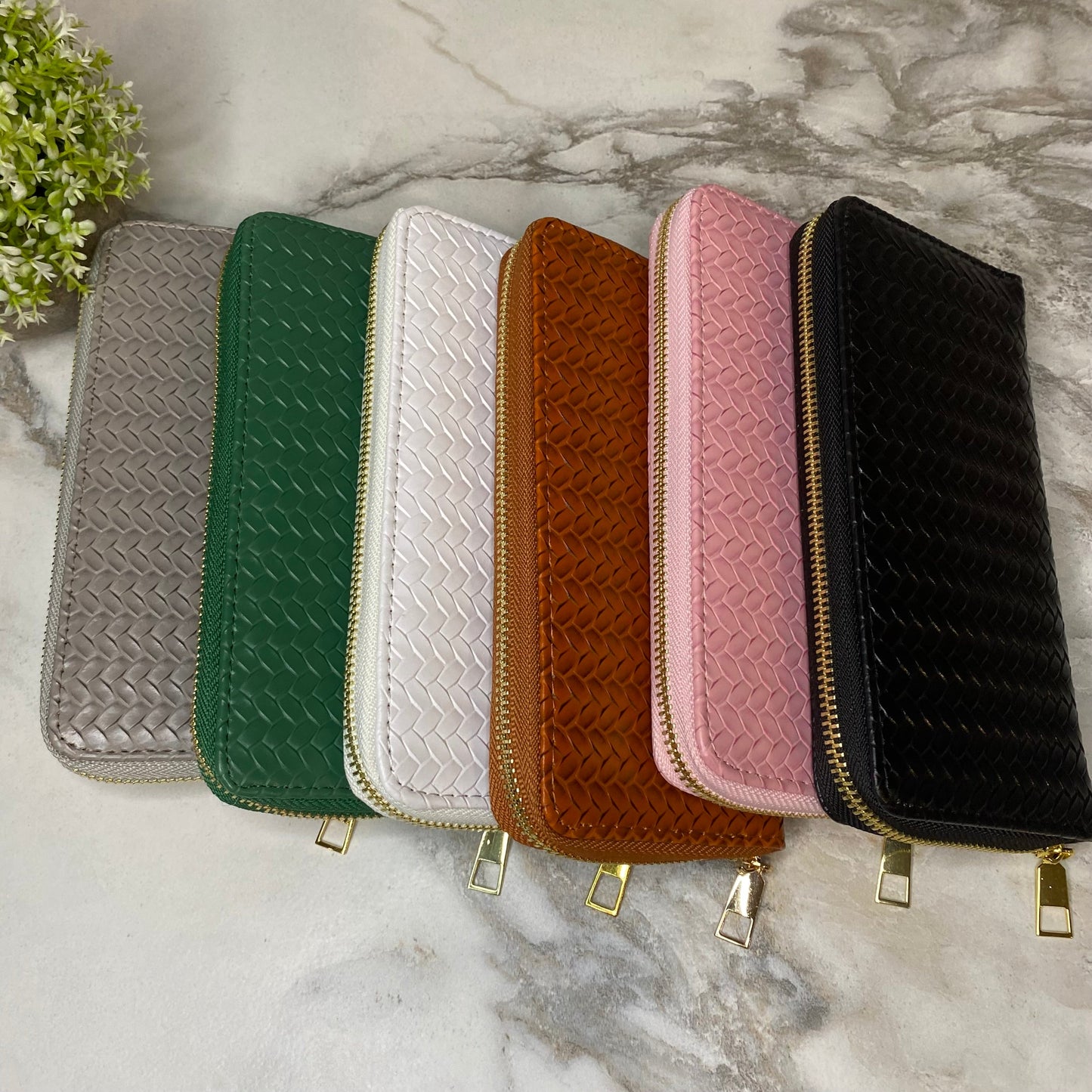 Wallet - Faux Leather - Woven