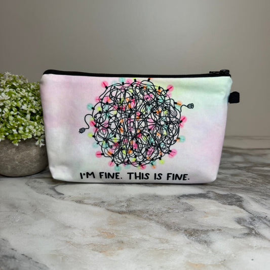 Pouch - Holiday Christmas - I’m Fine