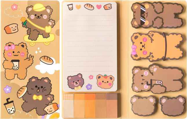 Sticky Note Booklet Set - Bears