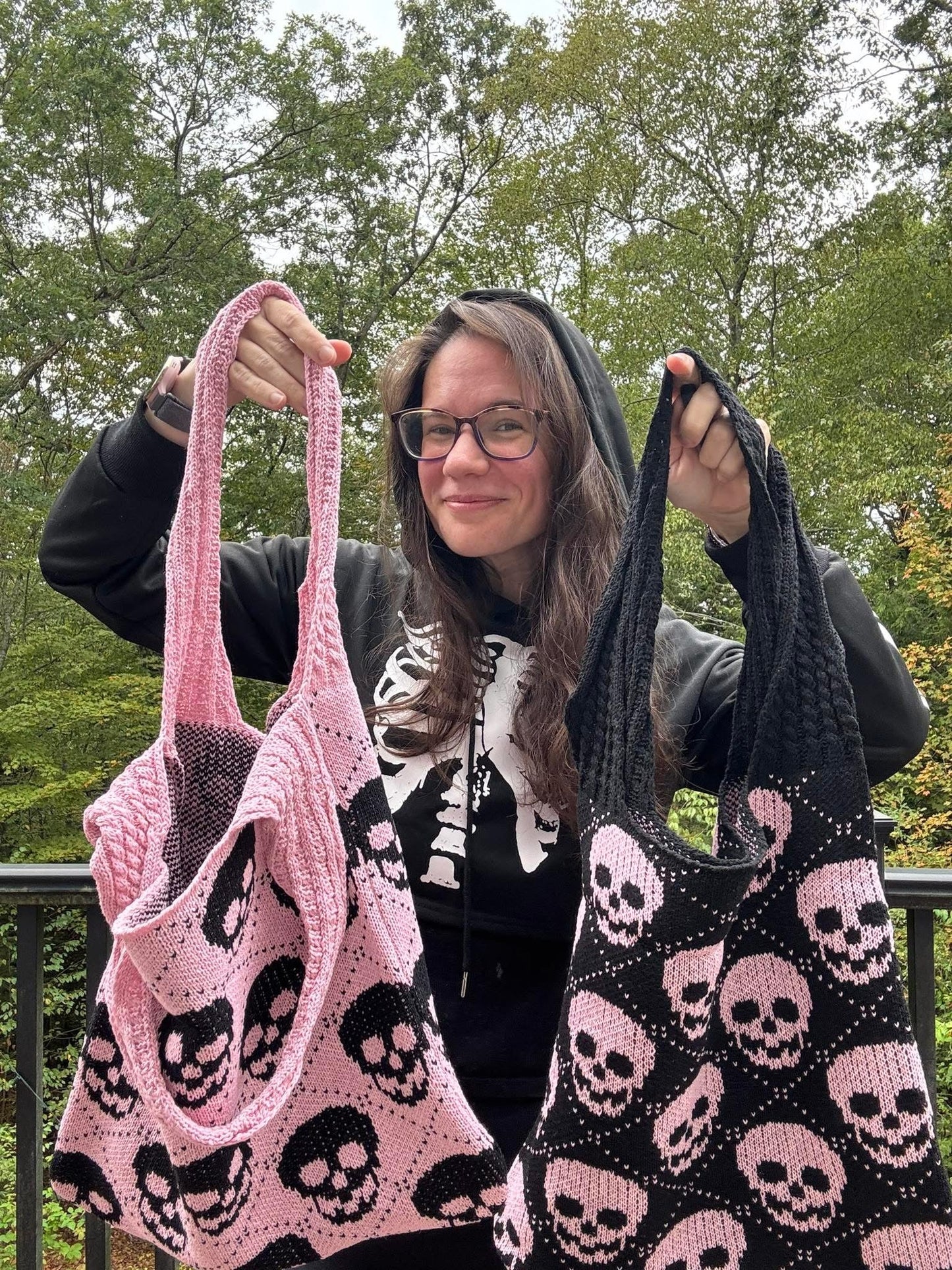Tote Bag - Knit Sweater - Skull - PREORDER