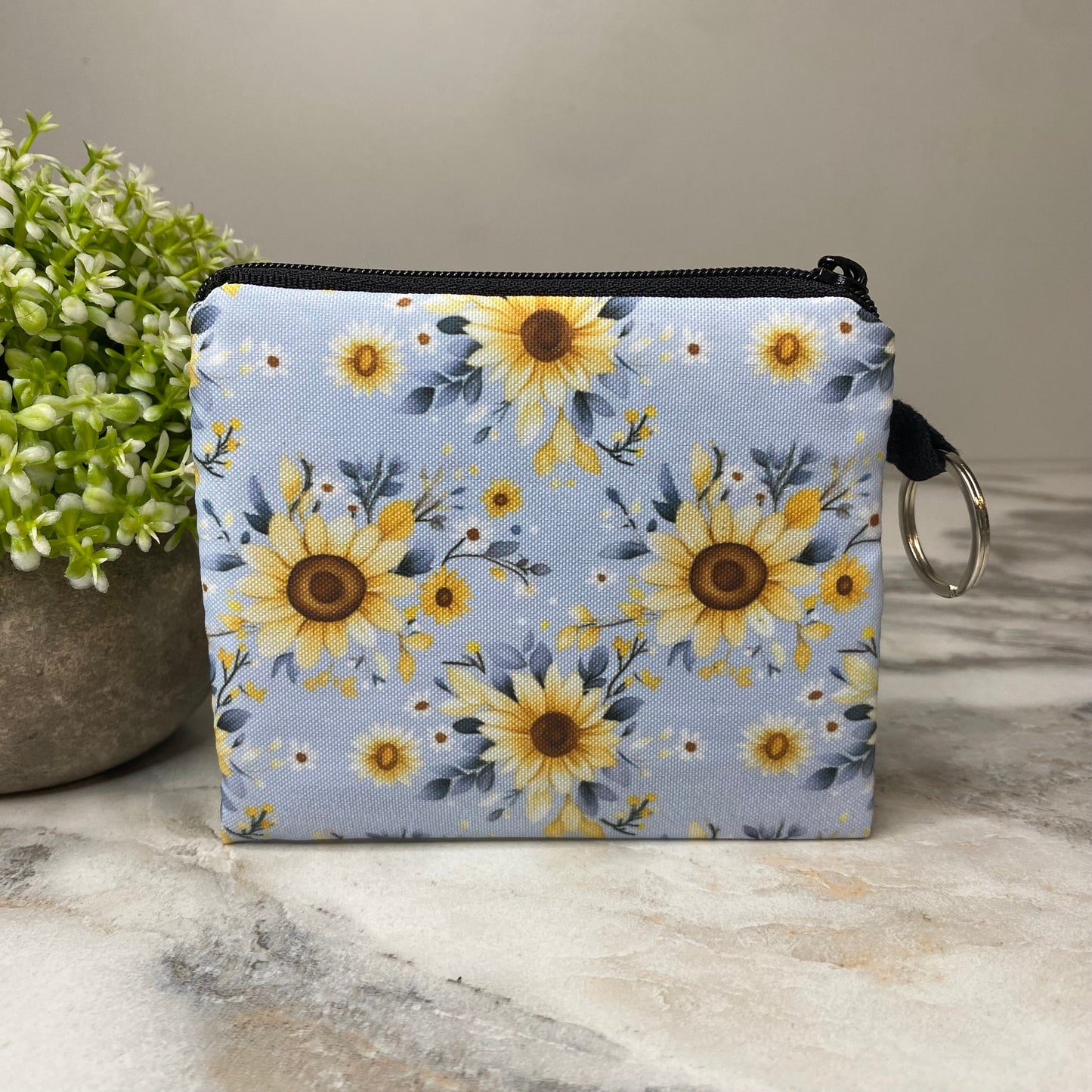 Mini Pouch - Sunflower Light Blue