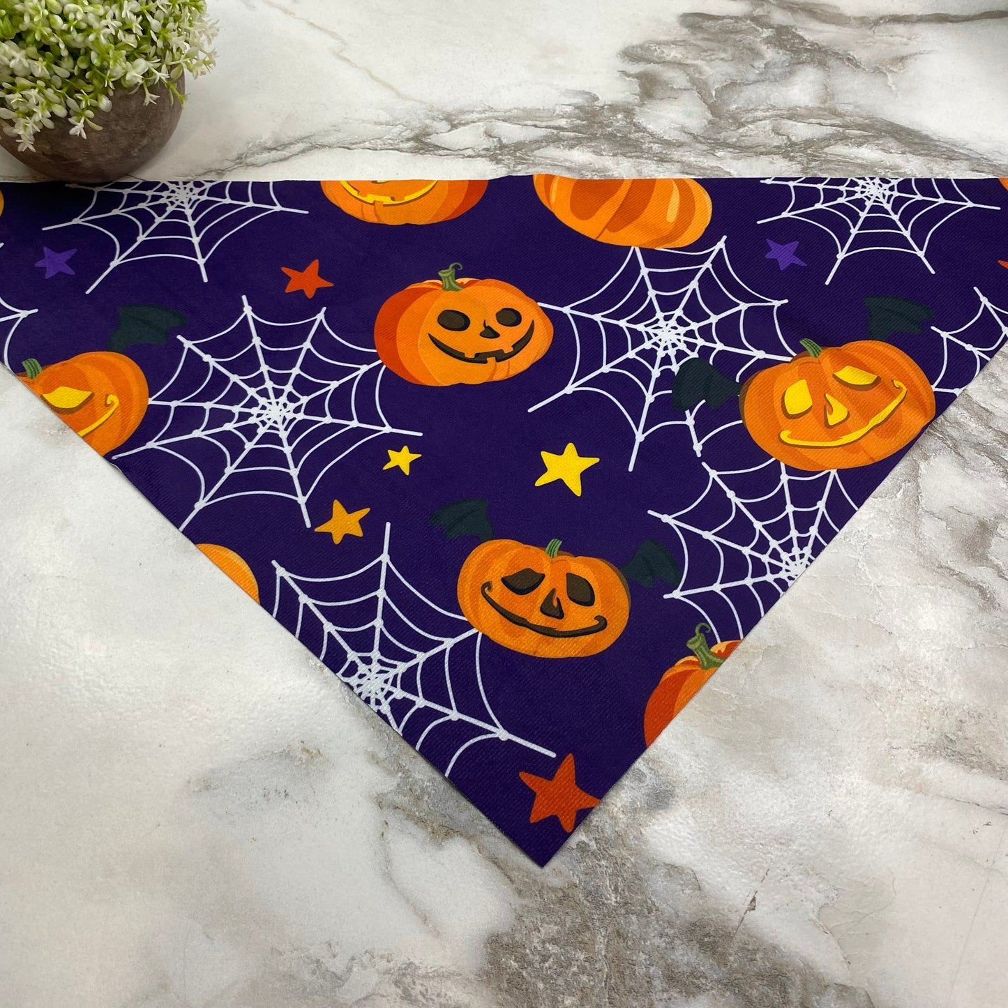 Dog Bandana - Halloween - Flying Pumpkin Bats