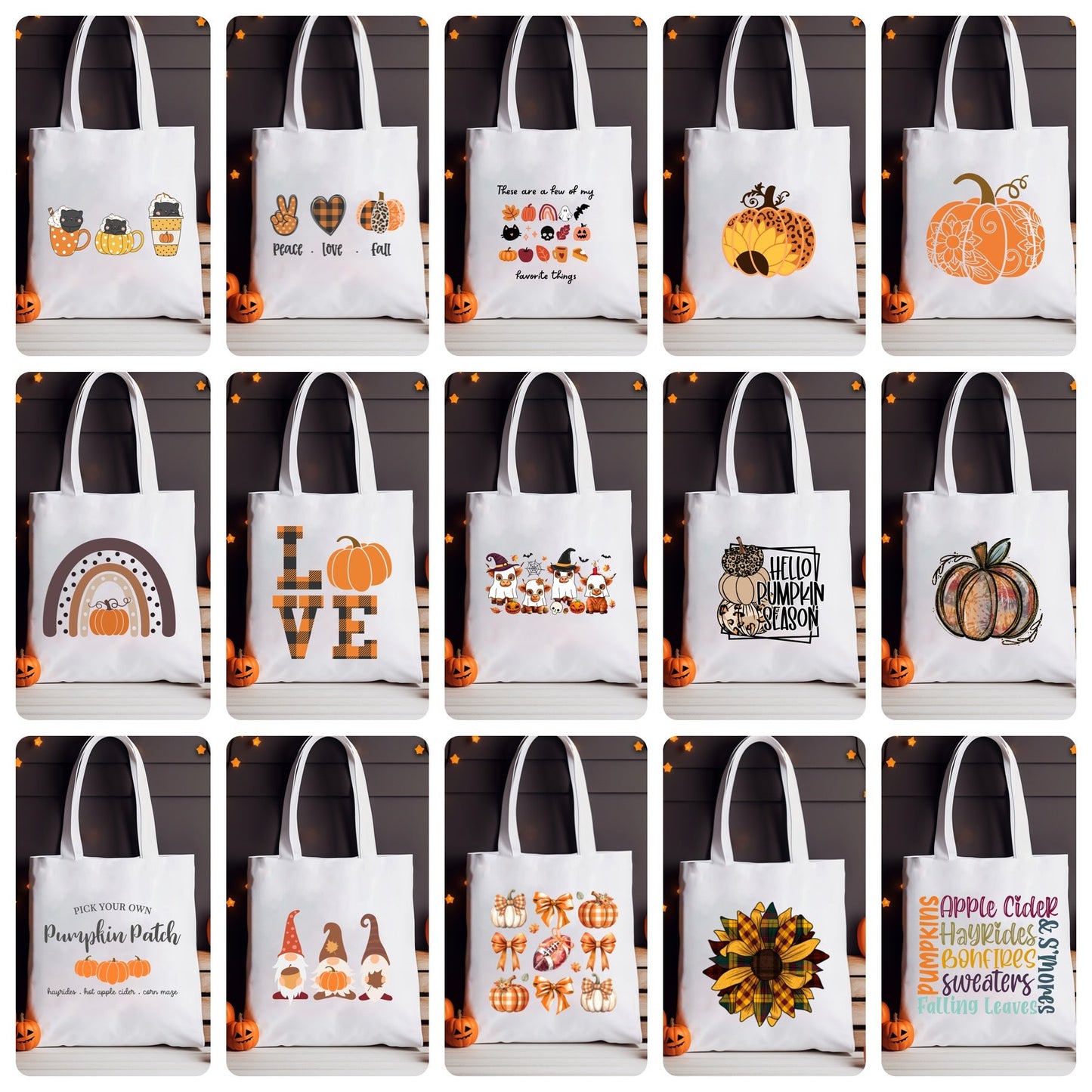 Tote Bag - Fall & Halloween - PREORDER