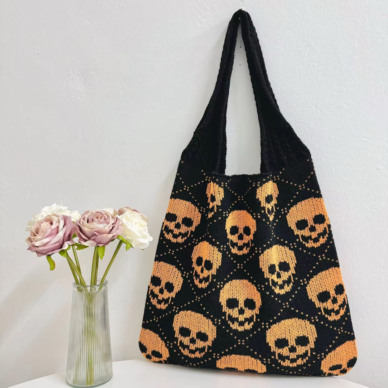 Tote Bag - Knit Sweater - Skull - PREORDER