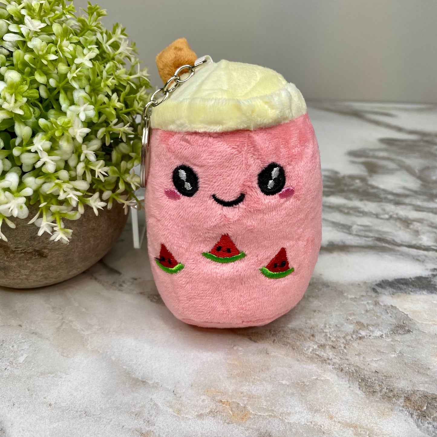 Keychain Toy - Plush Bubble Tea Boba