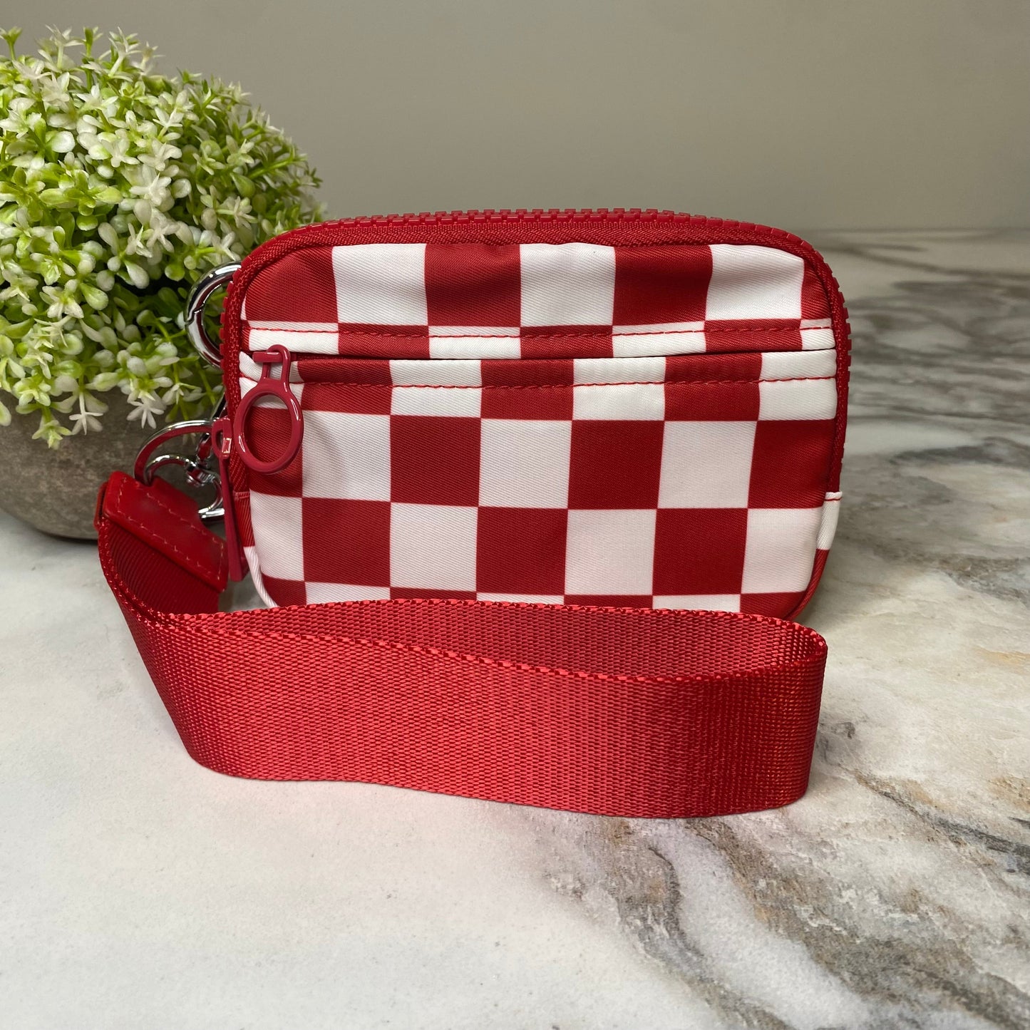 Rue - Nylon Wristlet Wallet - Checkered