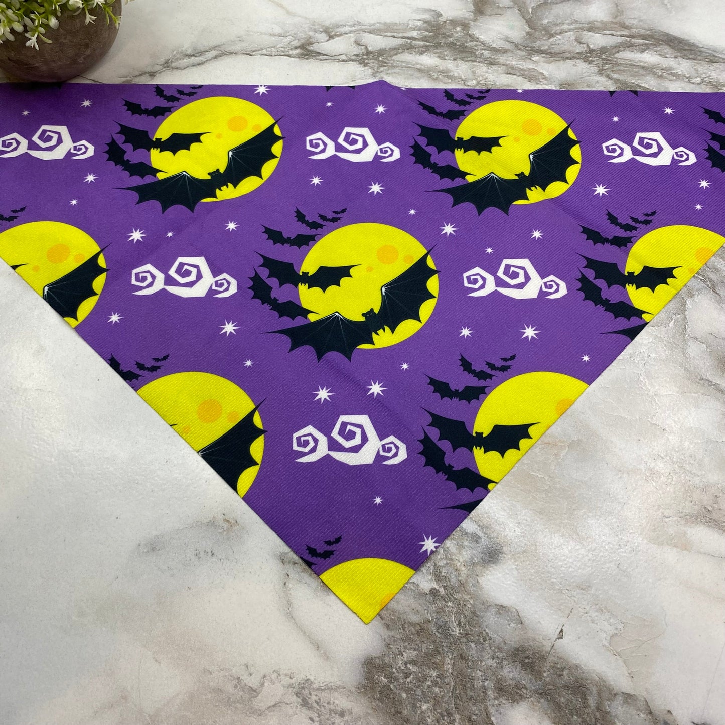 Dog Bandana - Halloween - Bat Moon Stars