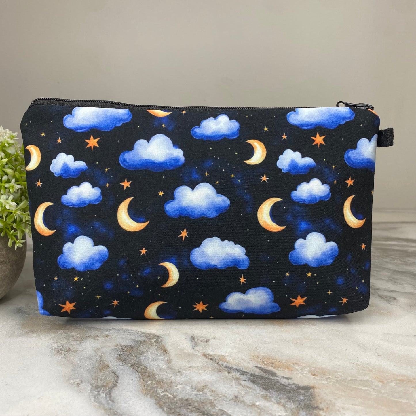 Pouch - Night Sky Moon Clouds