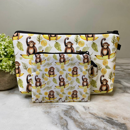 Pouch & Mini Pouch Bundled Set - Monkey Banana