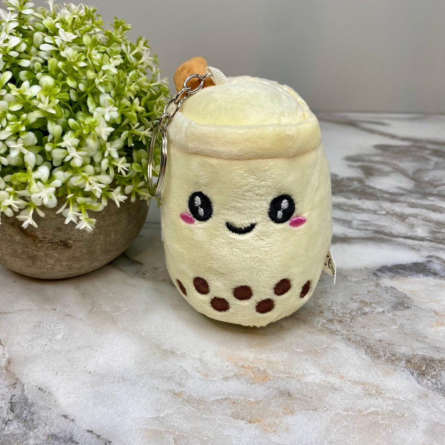 Keychain Toy - Plush Bubble Tea Boba