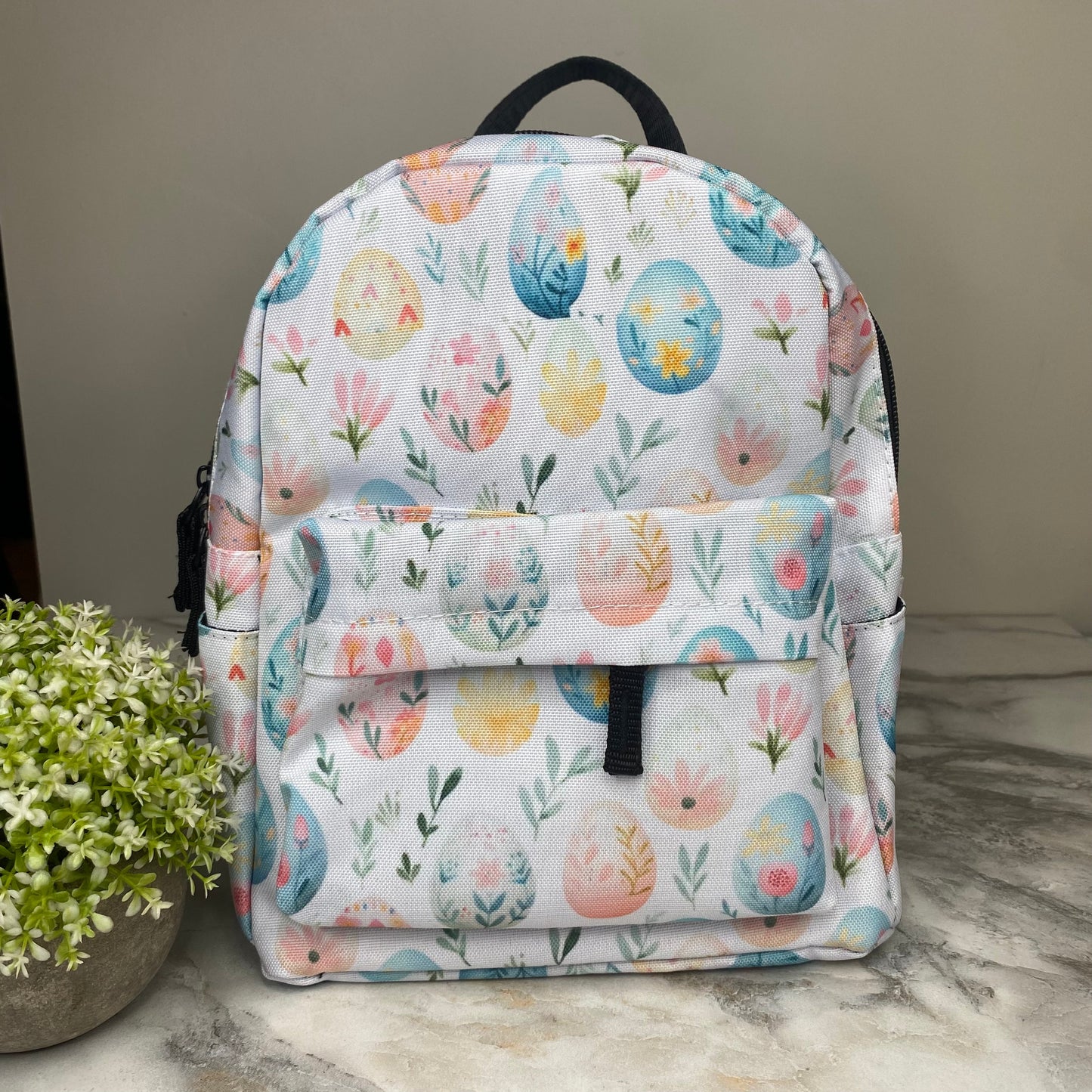 Mini Backpack - Floral Eggs