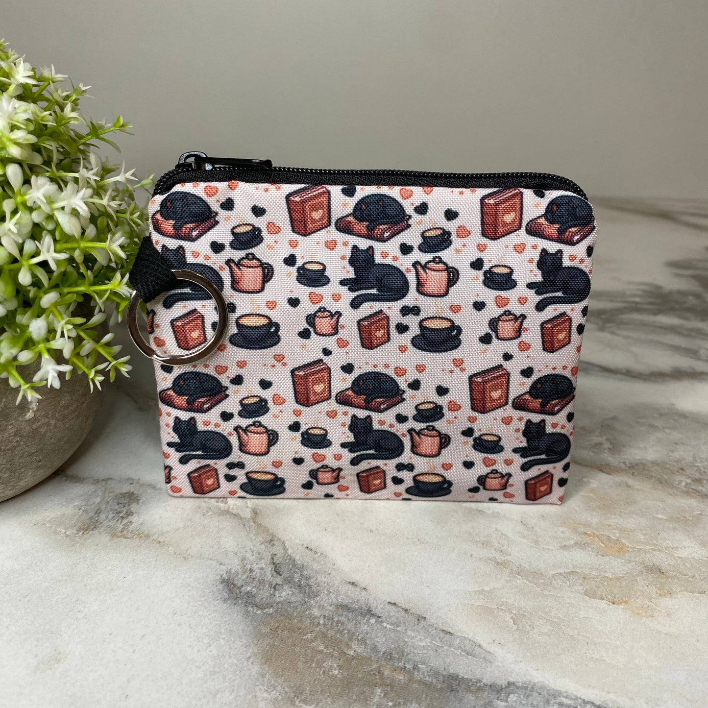 Mini Pouch - Cat Tea Books