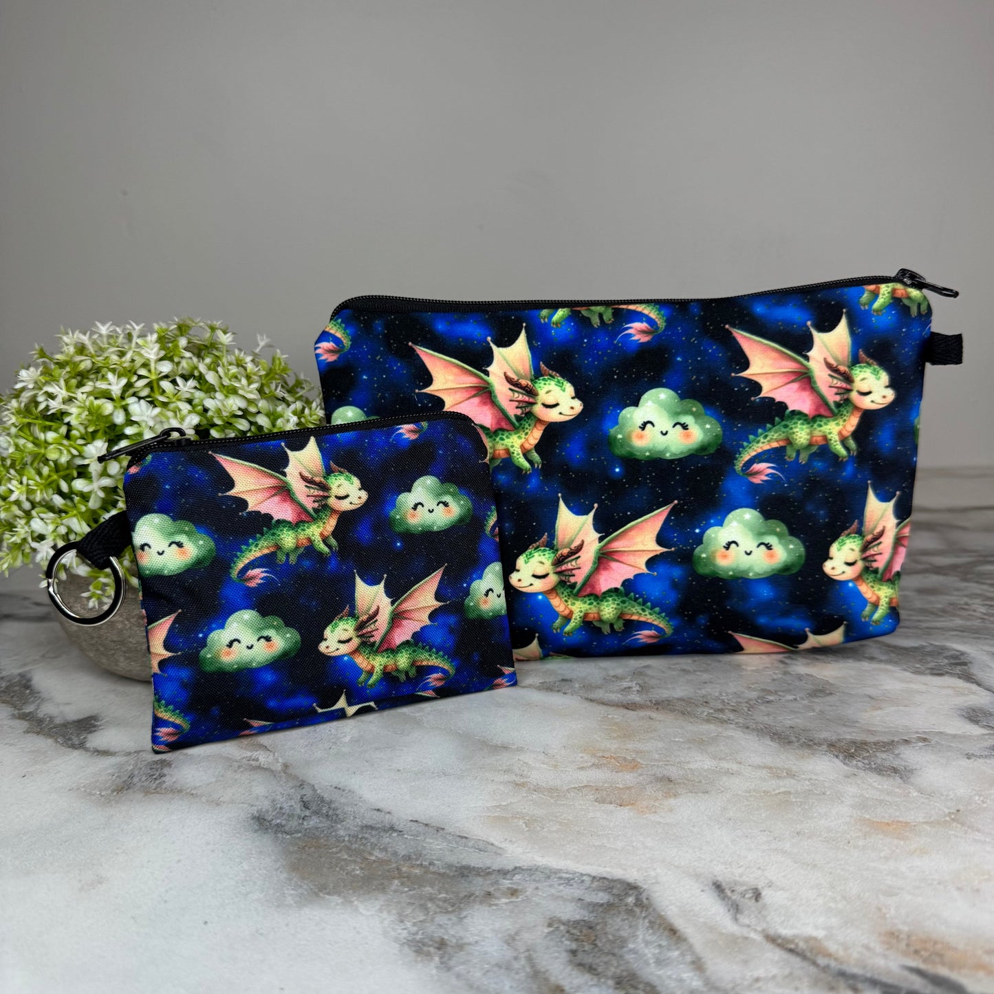 Mini Backpack, Pouch, & Mini Pouch Bundled Set - Dragon Cloud