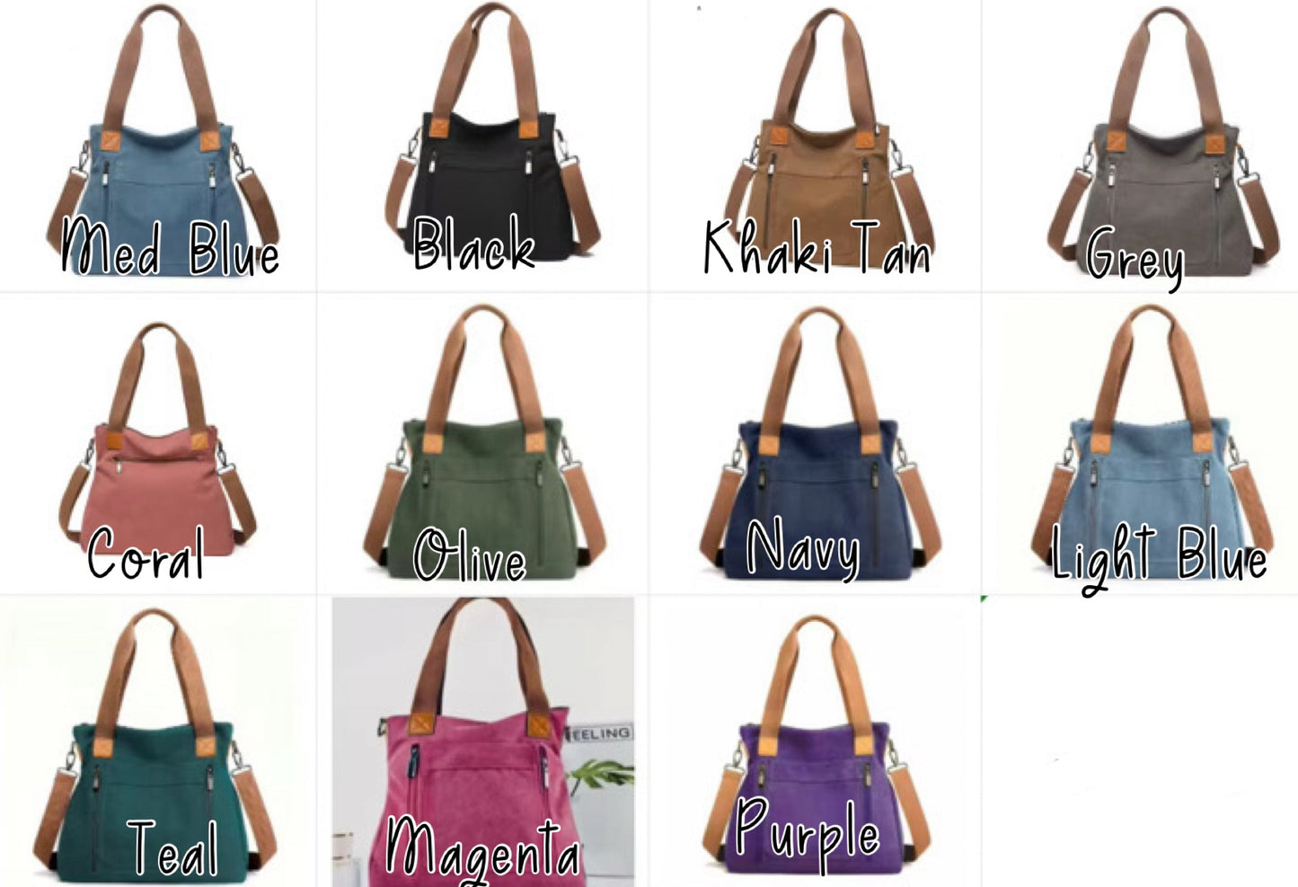 Caitlin - Canvas Satchel