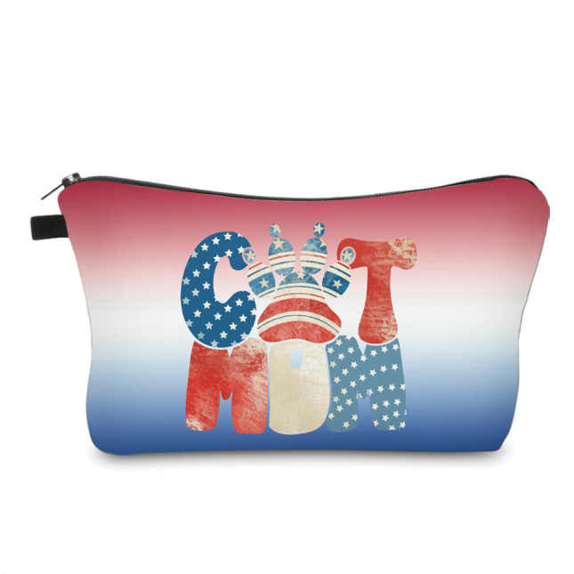 Pouch - Americana - Cat Mom