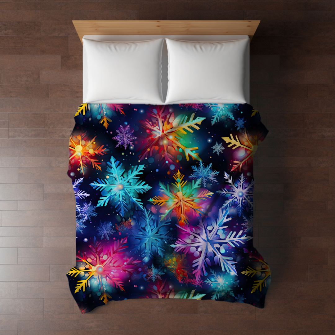 Blanket - Christmas - Rainbow Snowflake - PREORDER