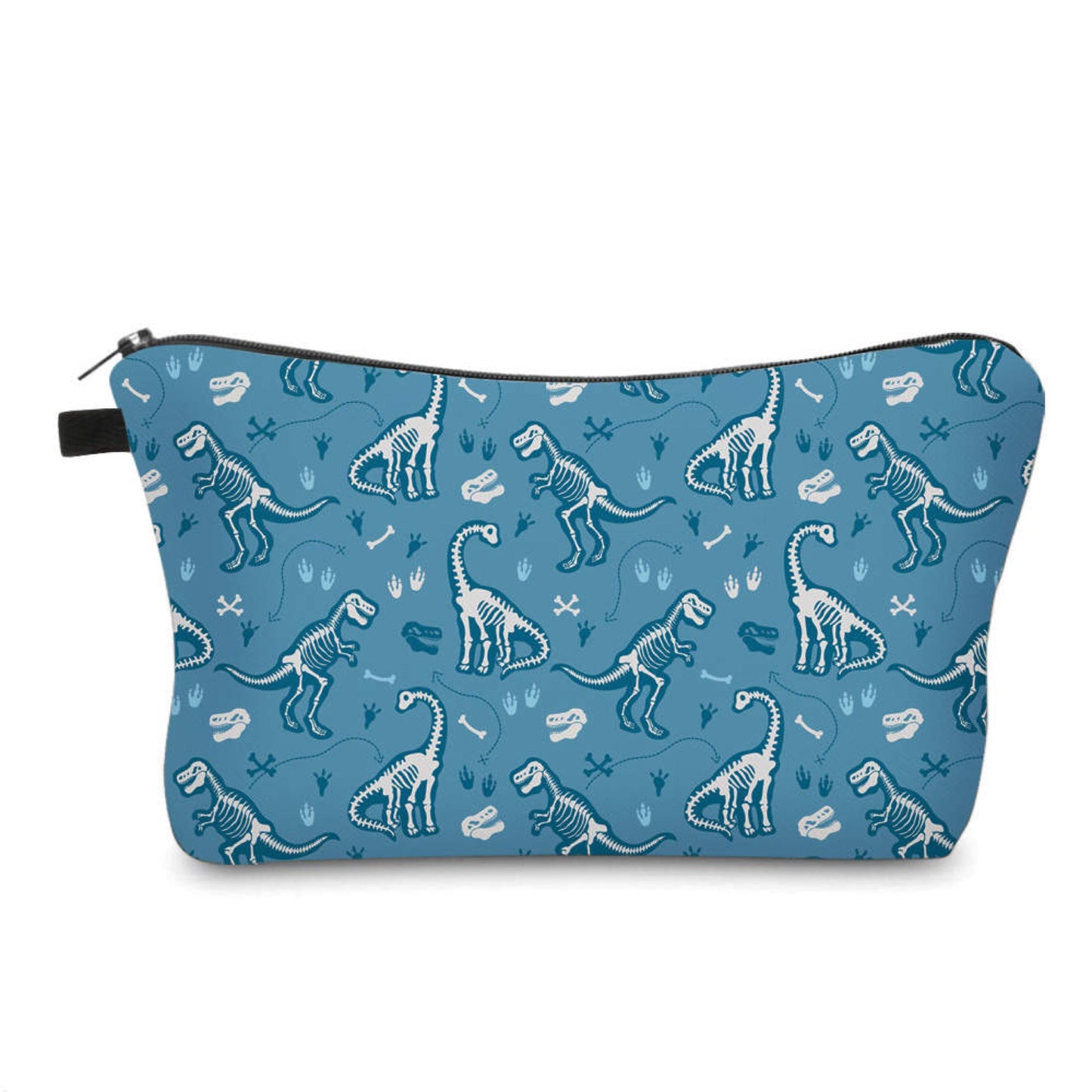 Pouch - Dino Skeleton Blue